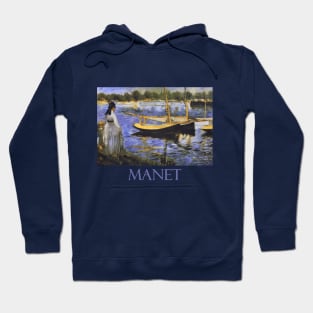 The Seine at Argenteuil by Edouard Manet Hoodie